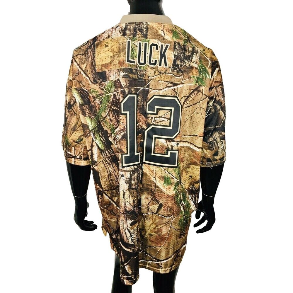 Realtree NFL NIKE Camouflage Indianapolis Colts Andrew Luck #12 Jersey Stitch 52